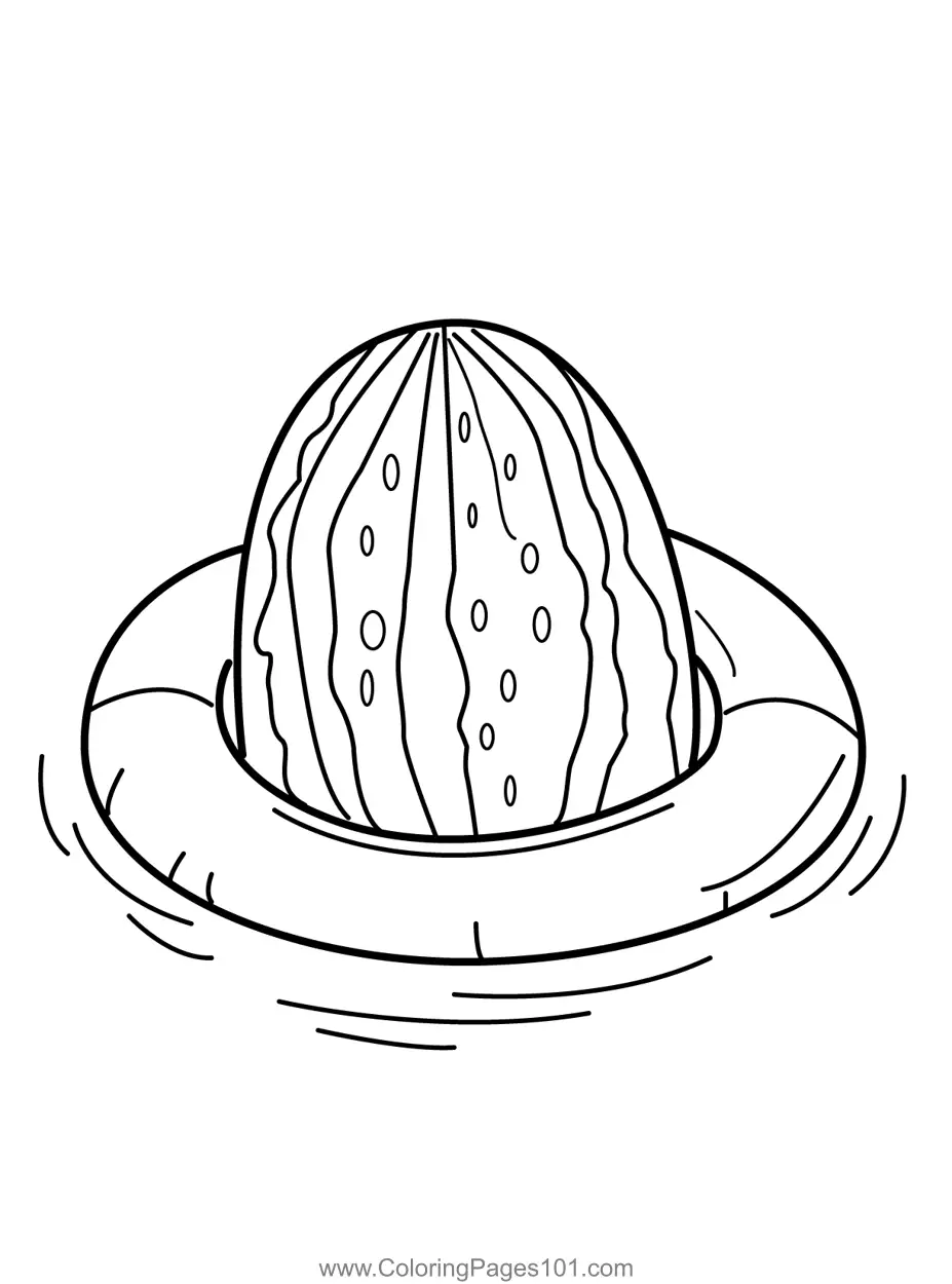 Watermelon Coloring Pages 7