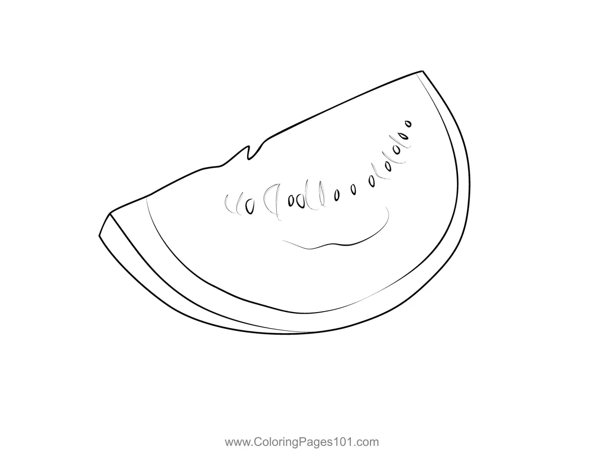 Watermelon Coloring Pages 9