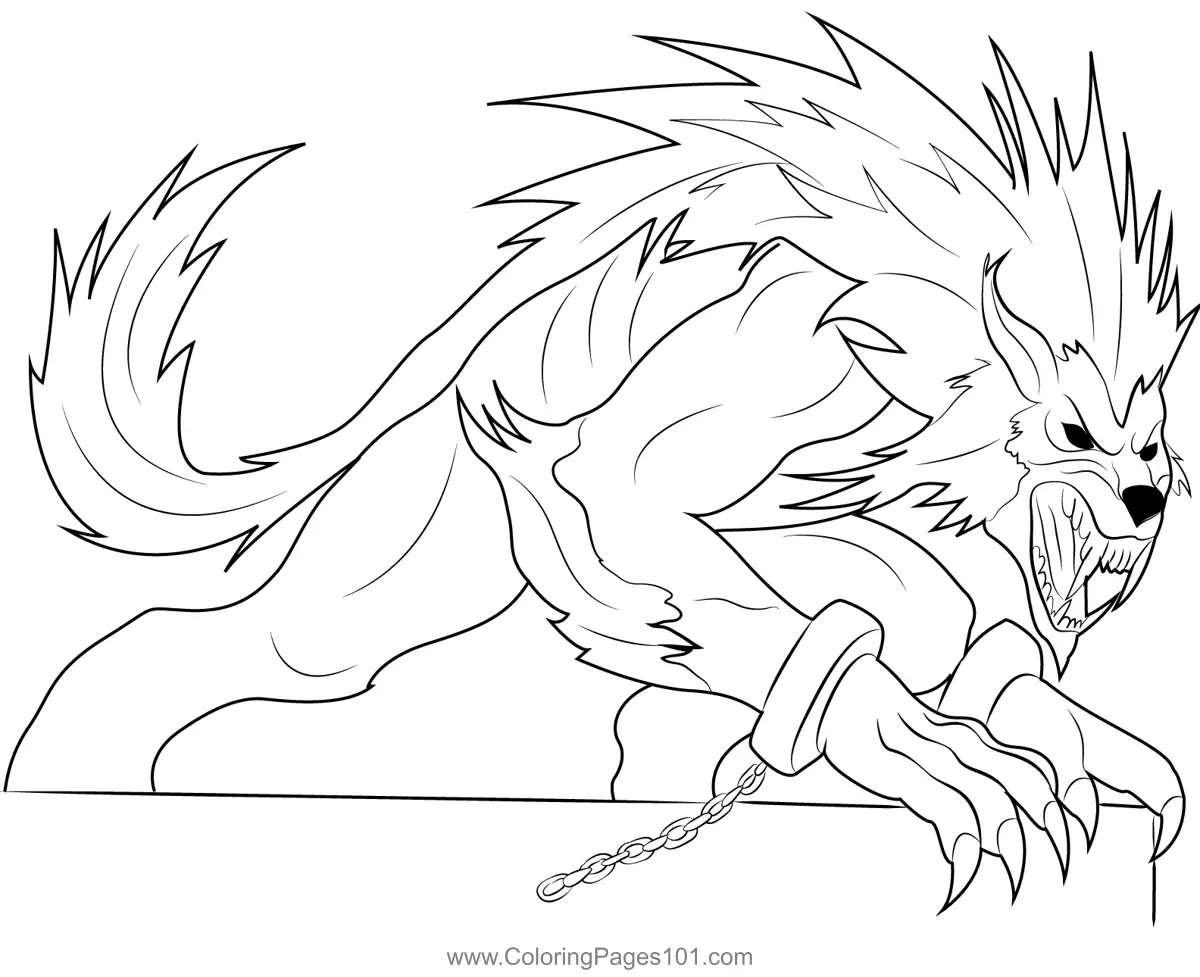 Werewolves Coloring Pages 2