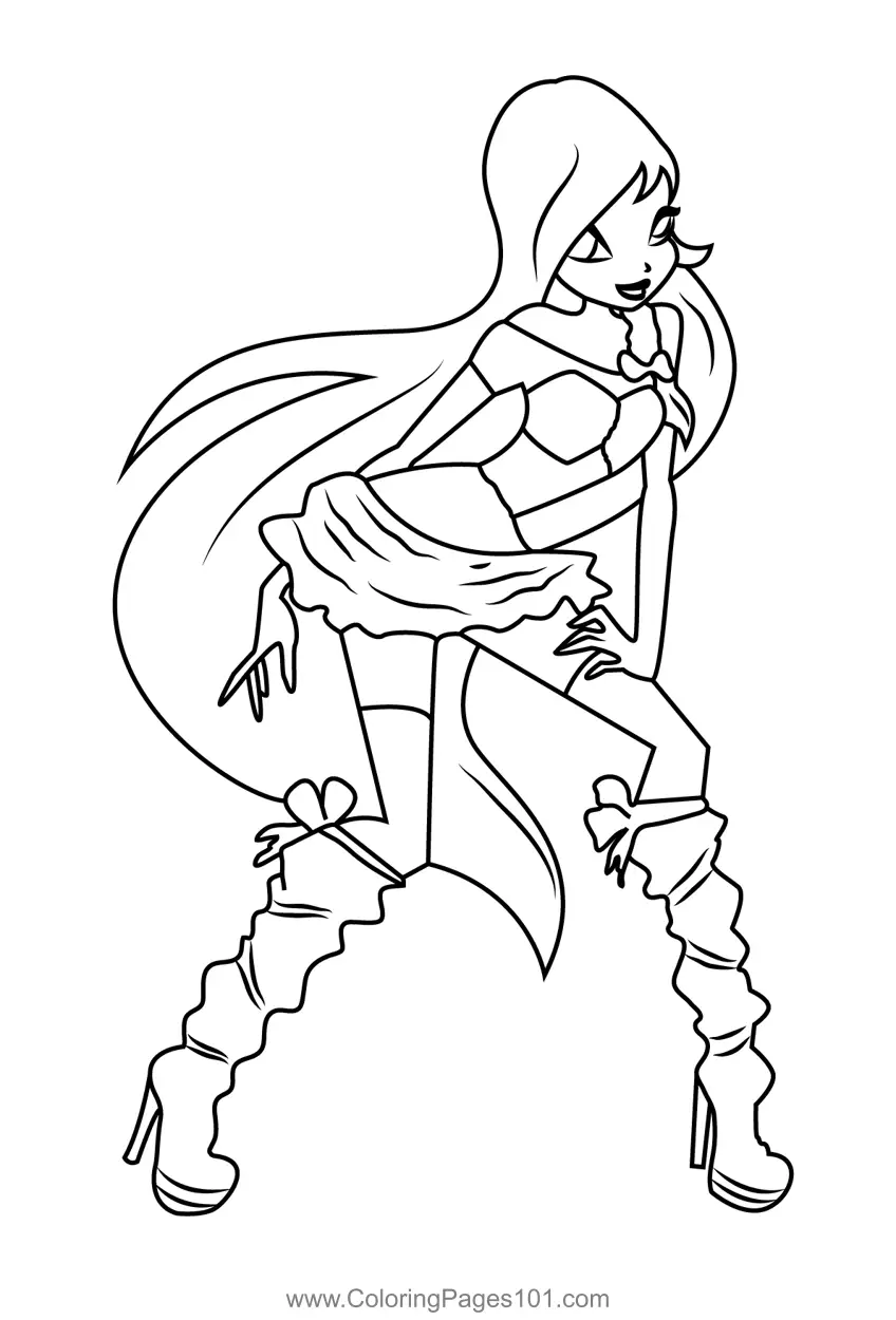 Winx Club Coloring Pages 11