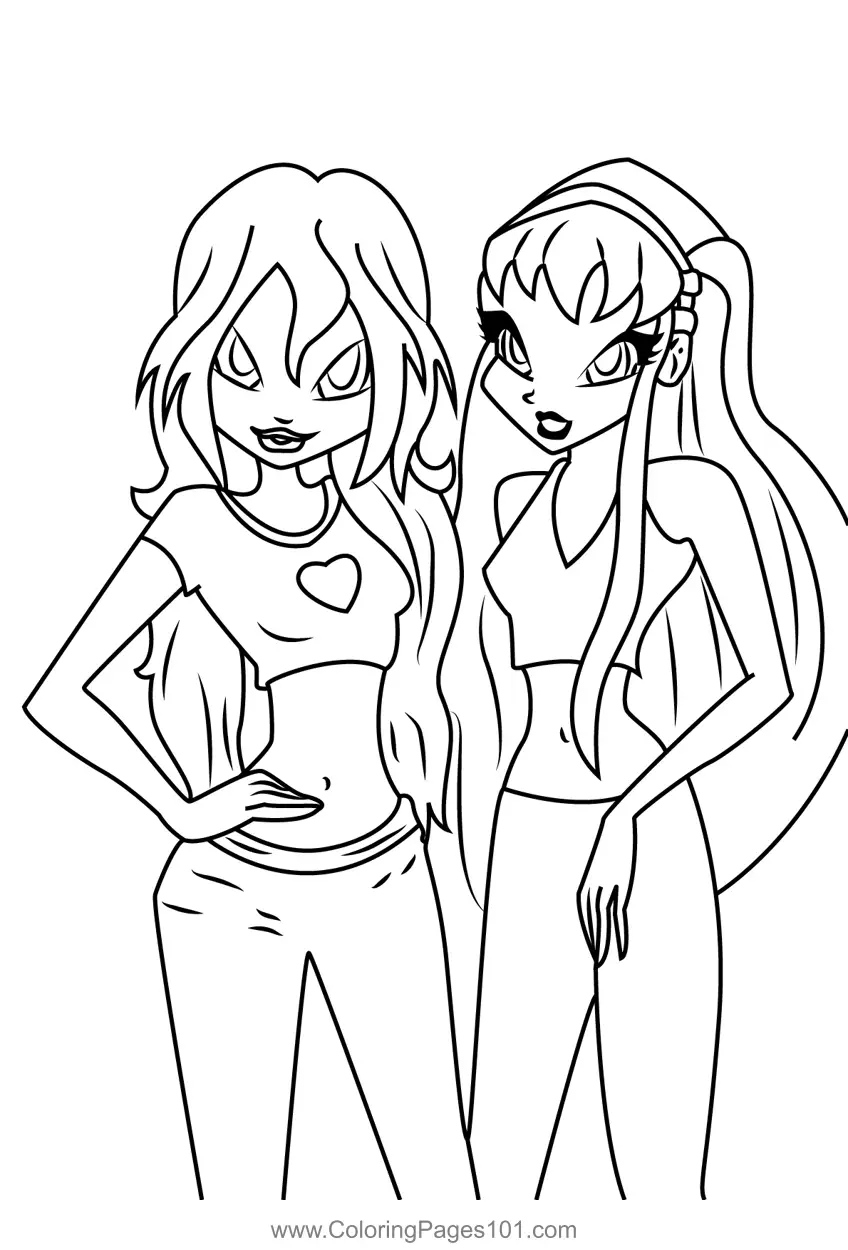 Winx Club Coloring Pages 2