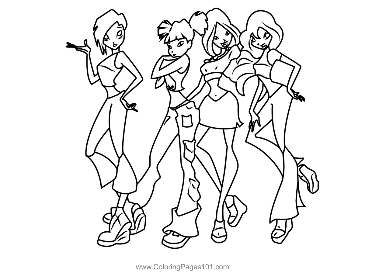 Winx Club Coloring Pages 4