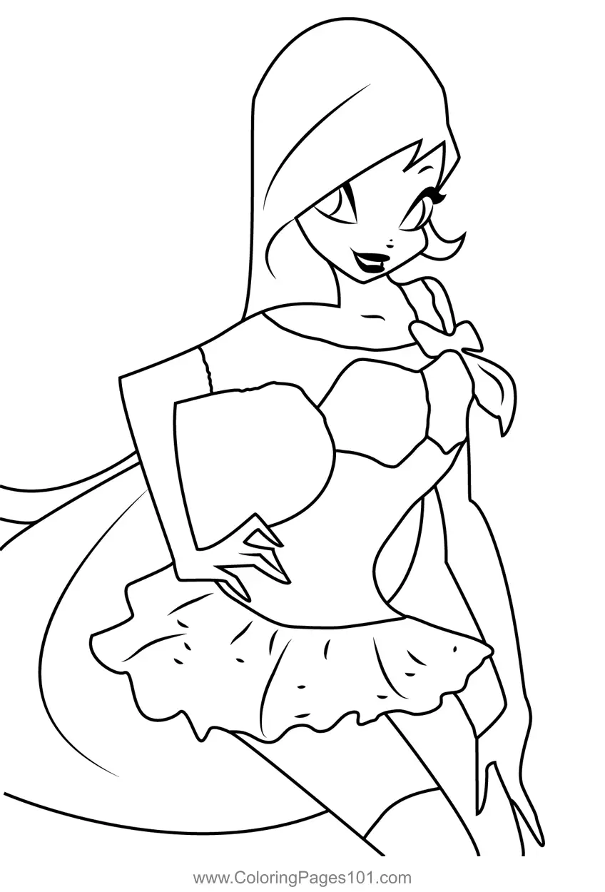 Winx Club Coloring Pages 8