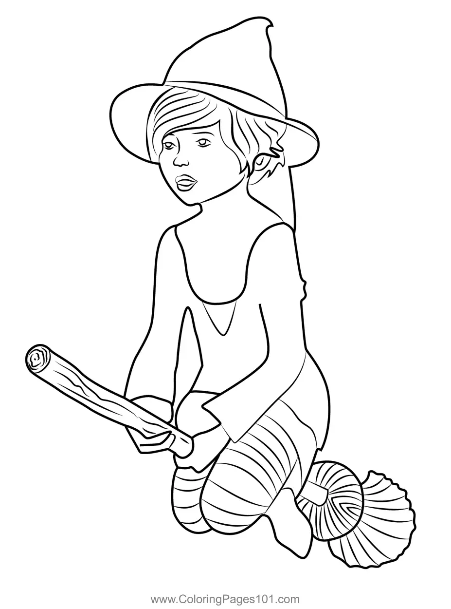 Witches Coloring Pages 5