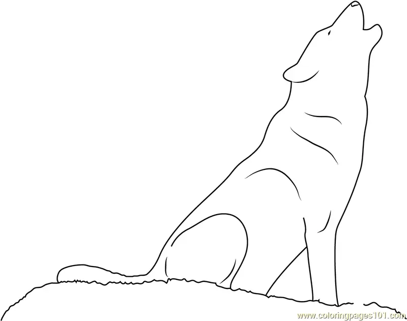 Wolf Coloring Pages 10