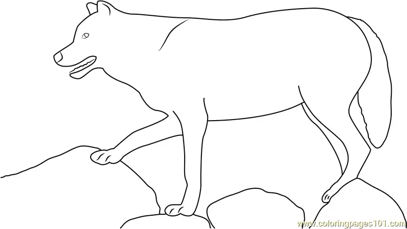 Wolf Coloring Pages 2