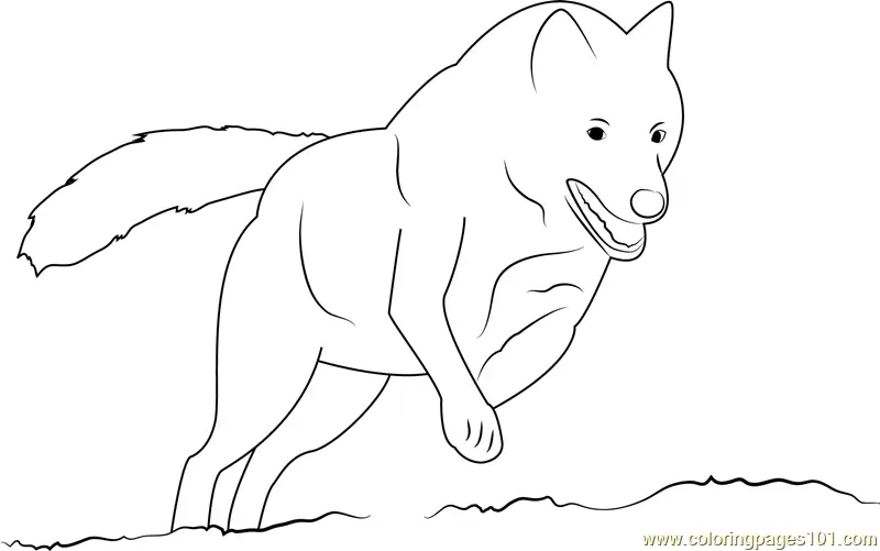 Wolf Coloring Pages 8