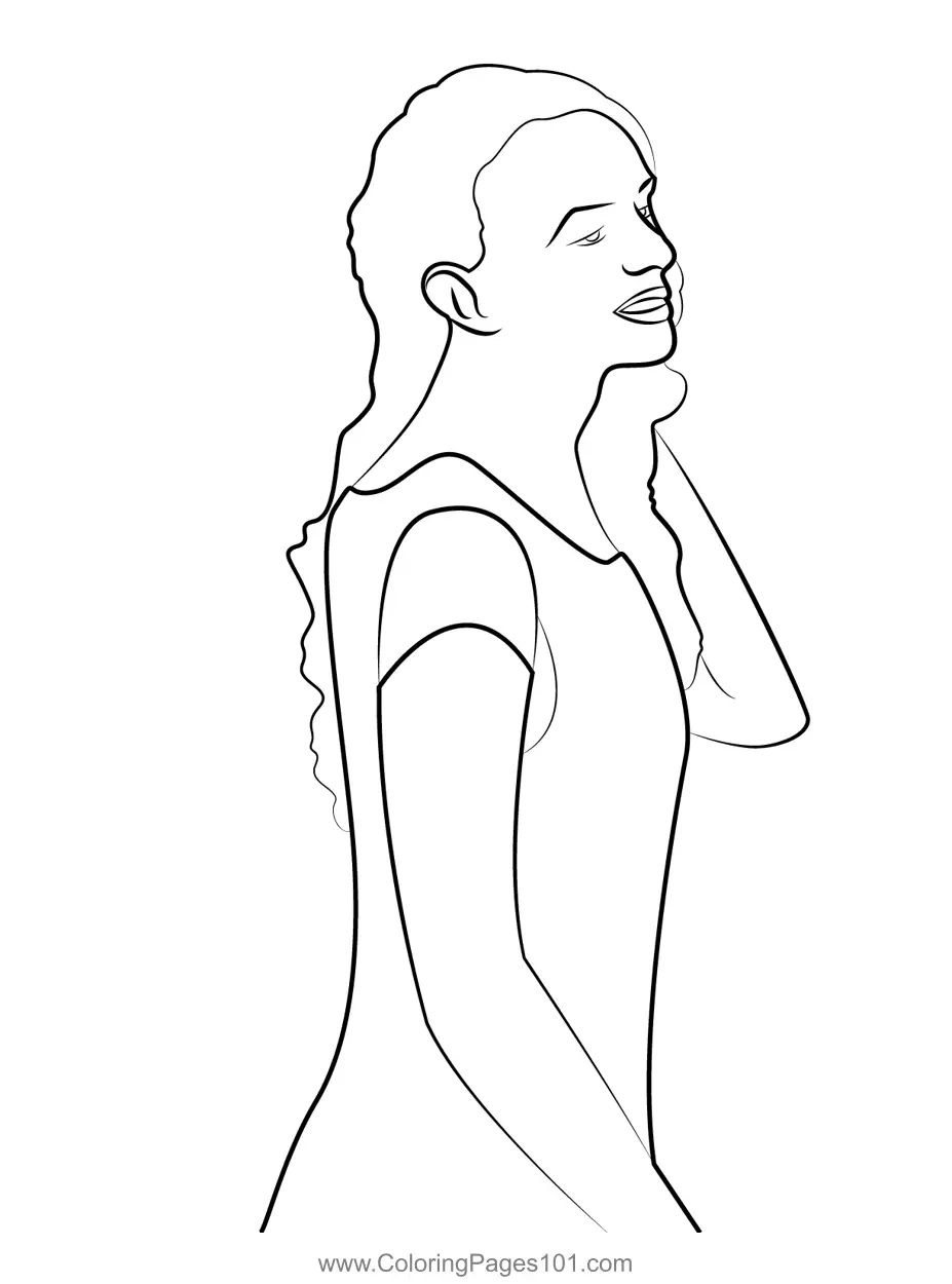 Women Coloring Pages 8
