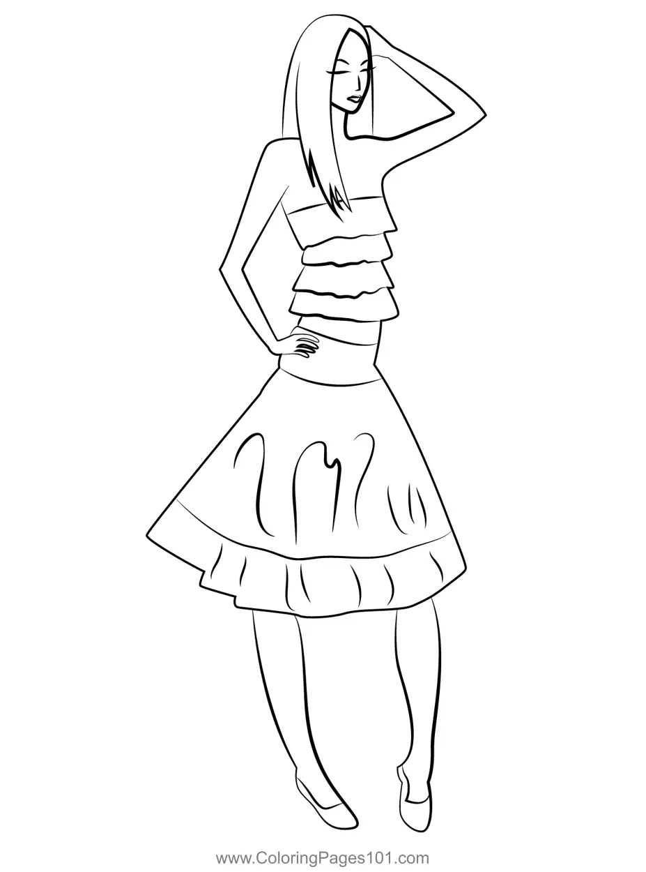 Women Coloring Pages 9