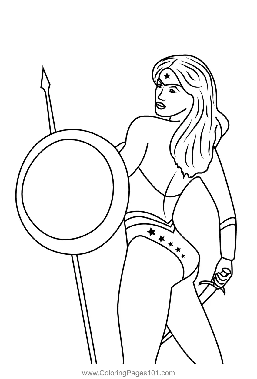 Wonder Woman Coloring Pages 11