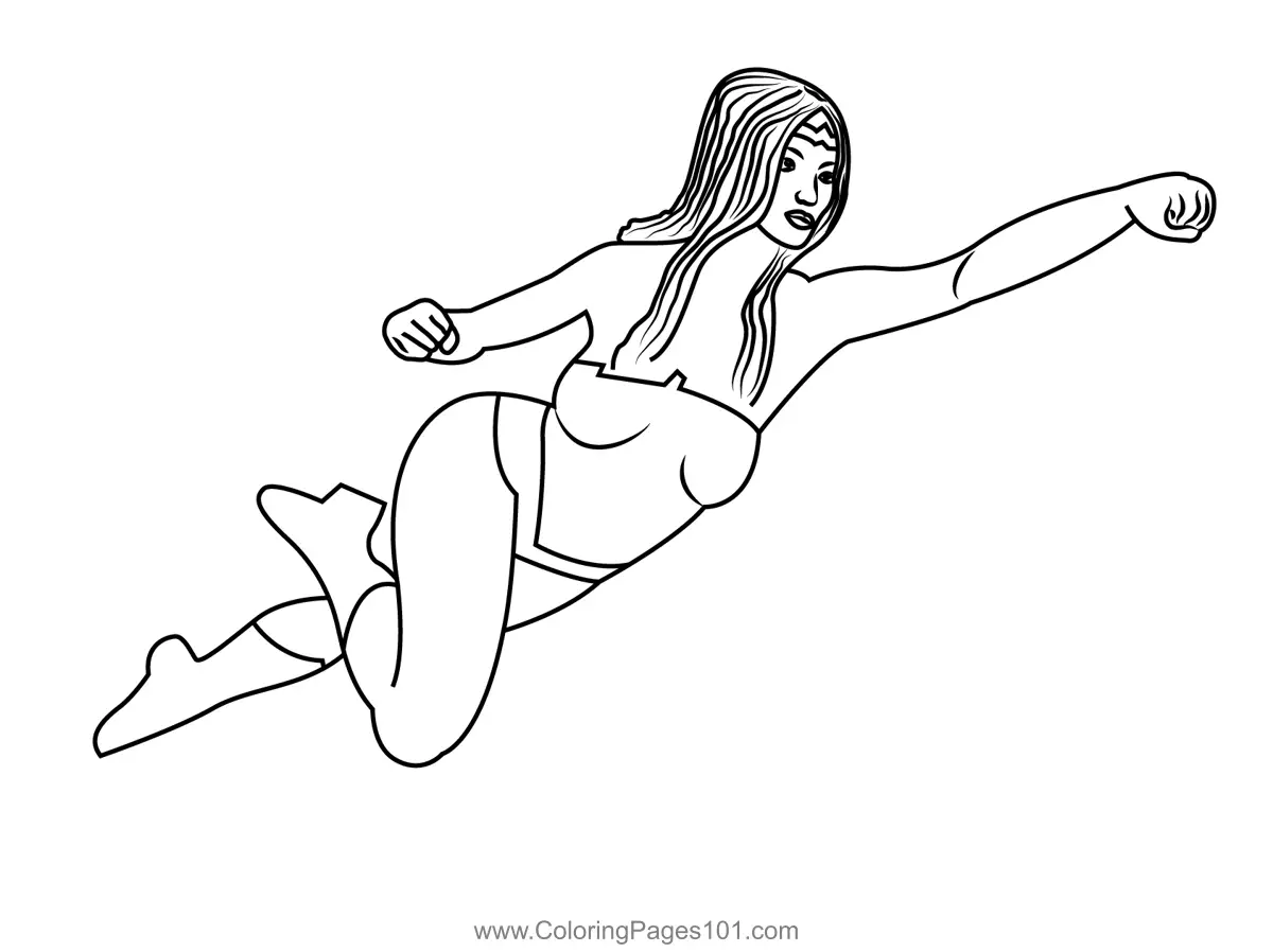 Wonder Woman Coloring Pages 4