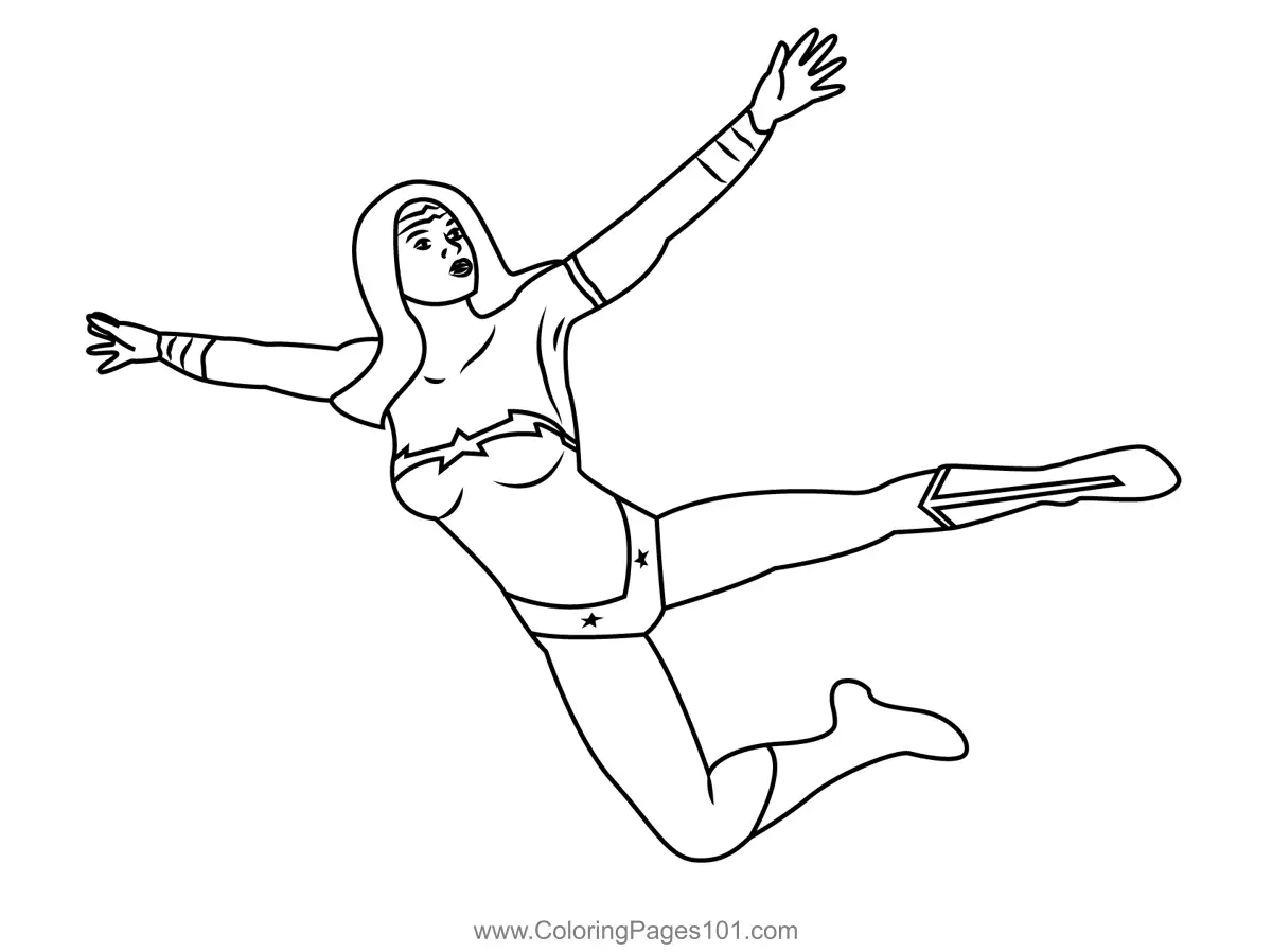 Wonder Woman Coloring Pages 6