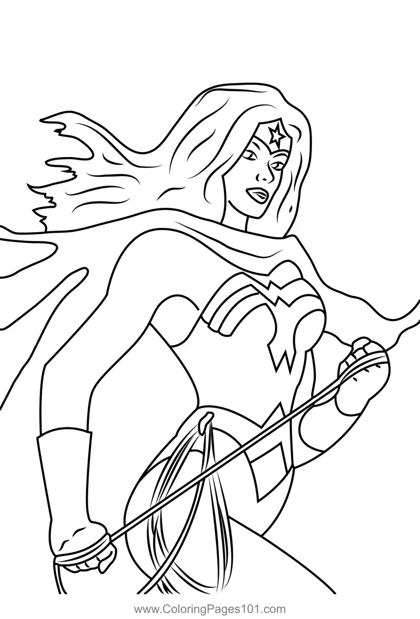Wonder Woman Coloring Pages 7
