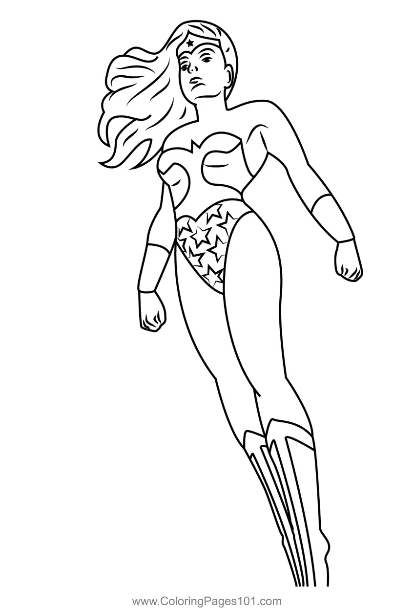 Wonder Woman Coloring Pages 8