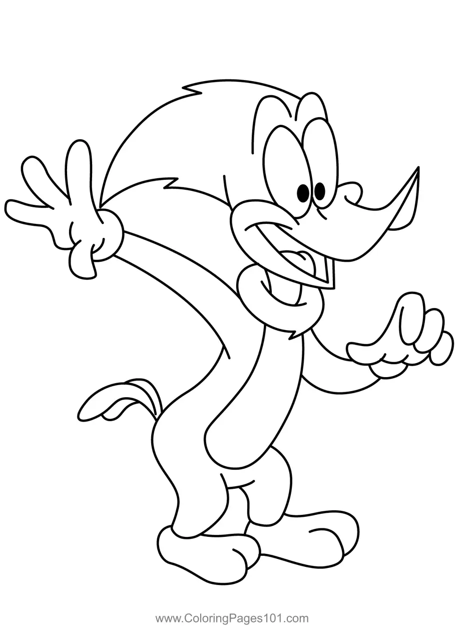 Woody Woodpecker Coloring Pages 4