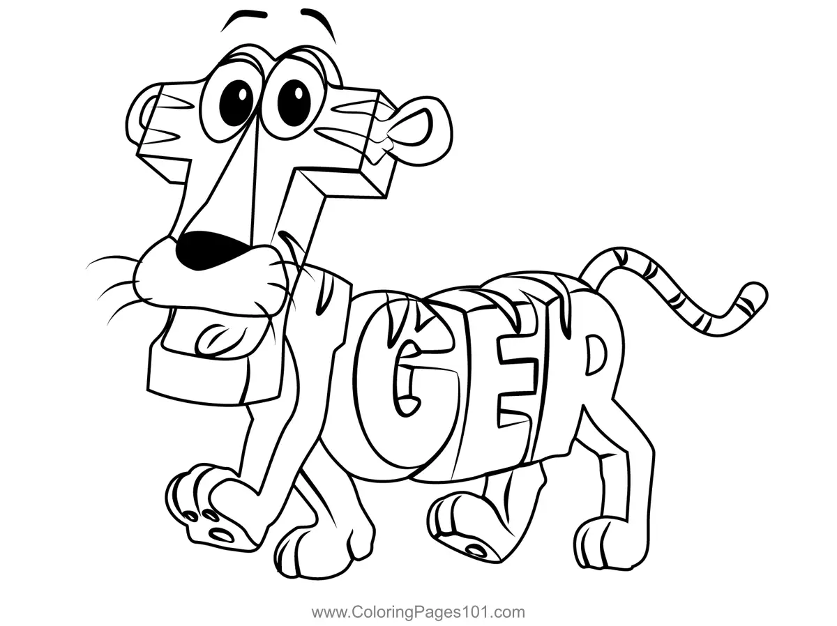 WordWorld Coloring Pages 1