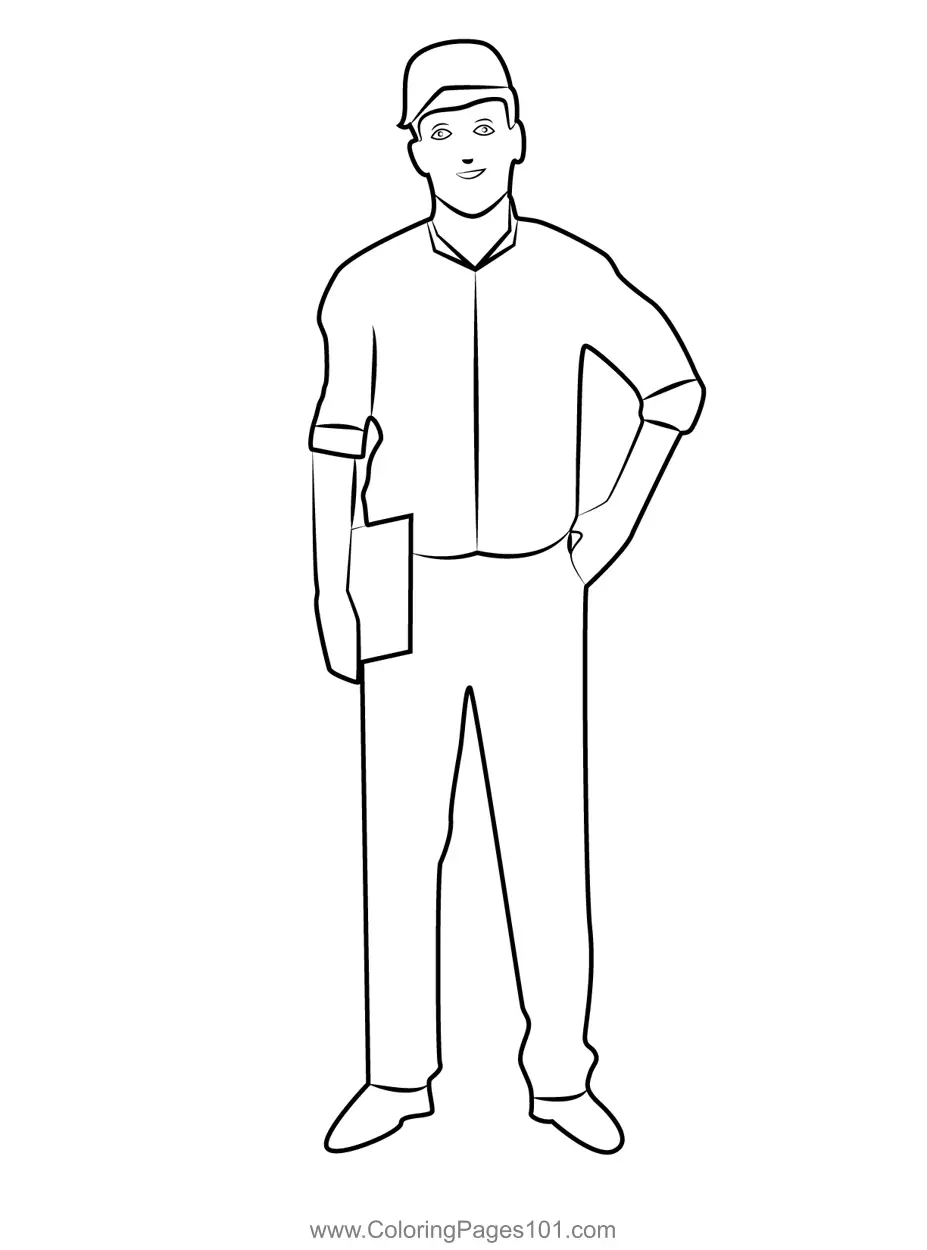 Workers Coloring Pages 1