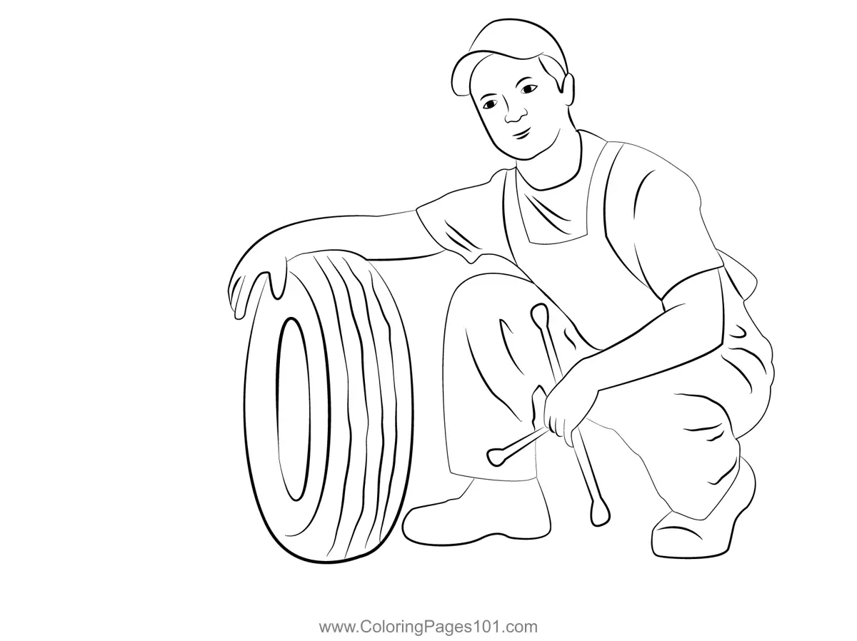 Workers Coloring Pages 3