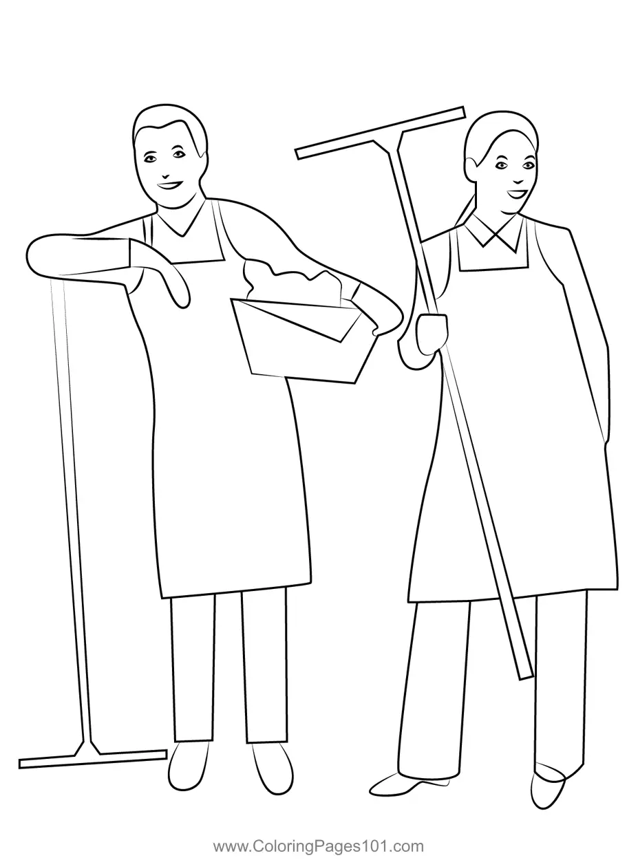 Workers Coloring Pages 5