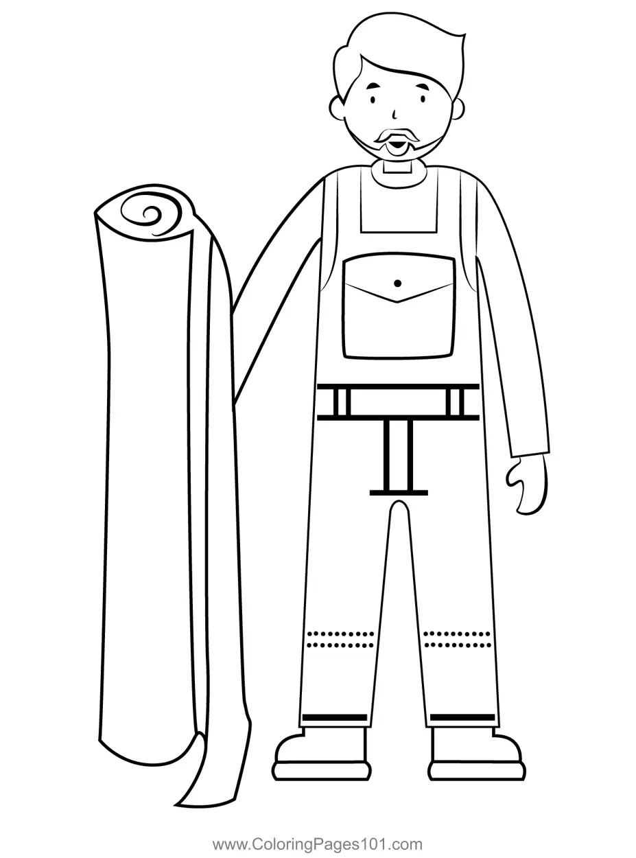 Workers Coloring Pages 7