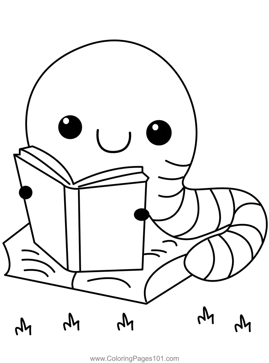 Worms Coloring Pages 1