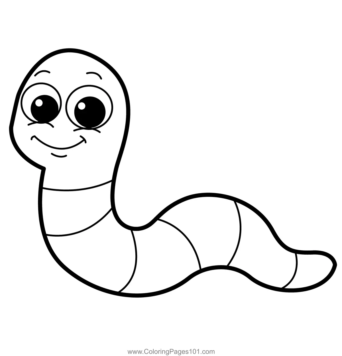 Worms Coloring Pages 2