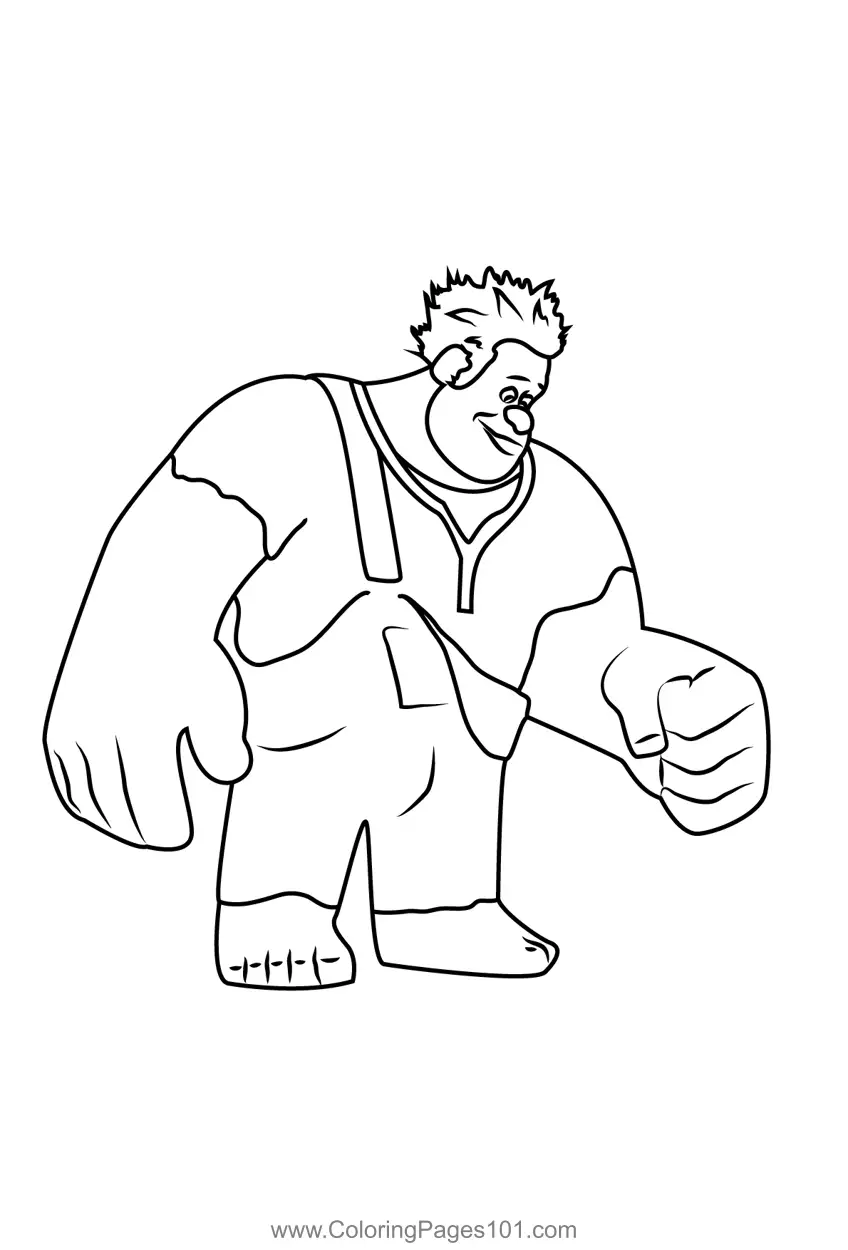 Wreck-It Ralph Coloring Pages 9