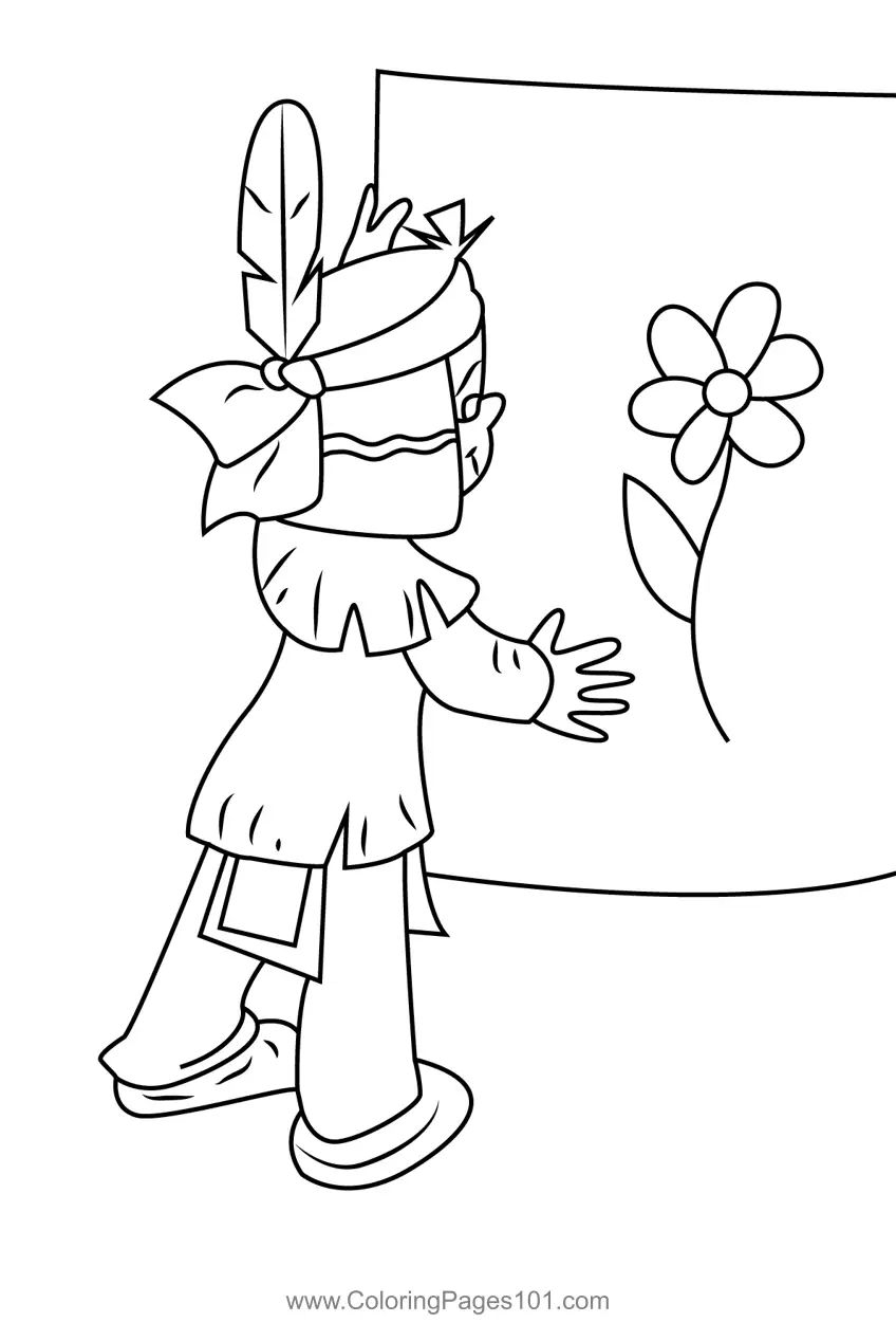 Yakari a Spectacular Journey Coloring Pages 1