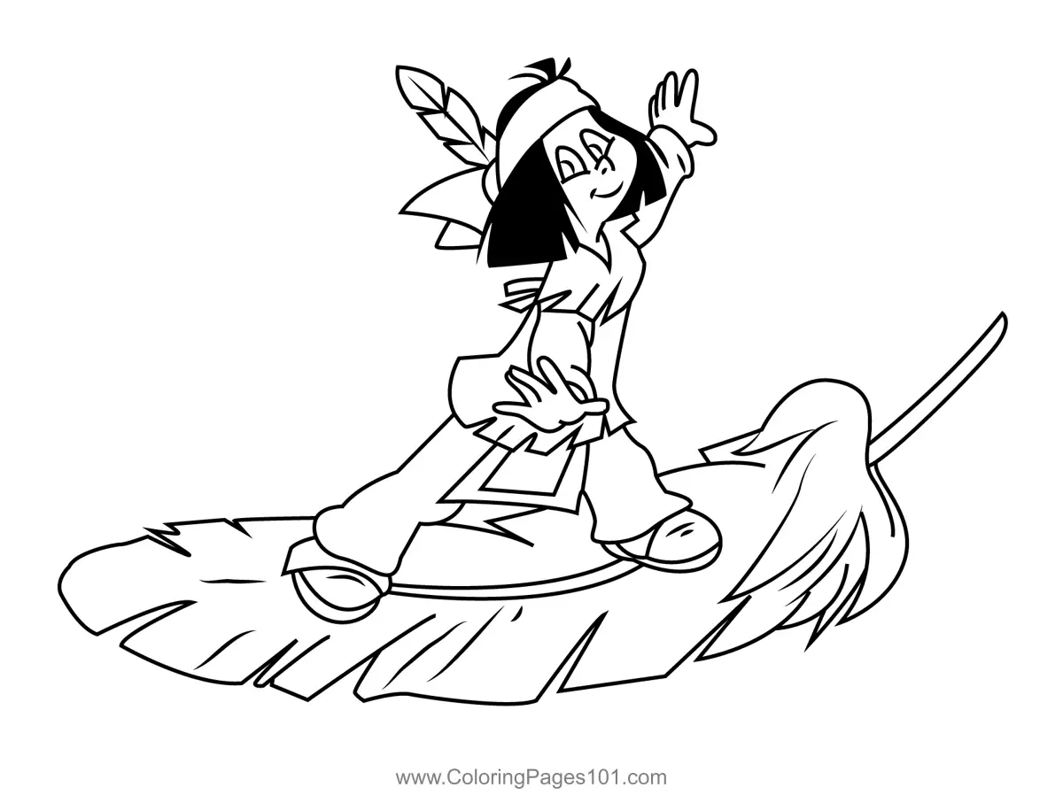 Yakari a Spectacular Journey Coloring Pages 6