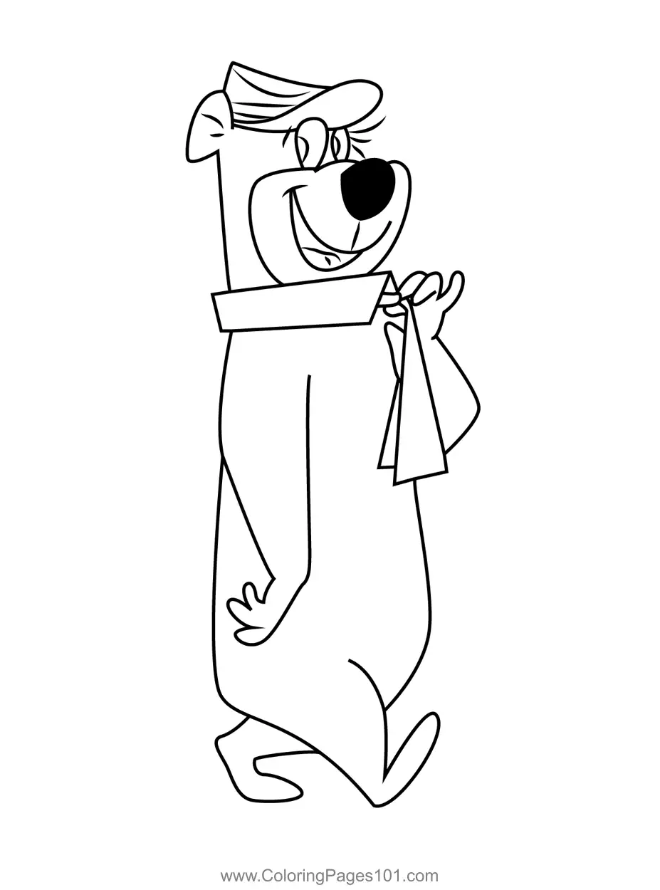 Yogi Bear Coloring Pages 1