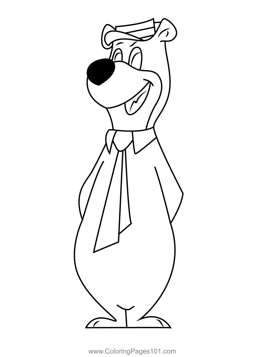 Yogi Bear Coloring Pages 8