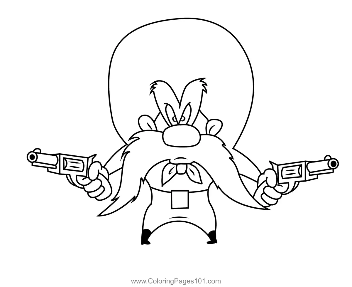 Yosemite Sam Coloring Pages 10