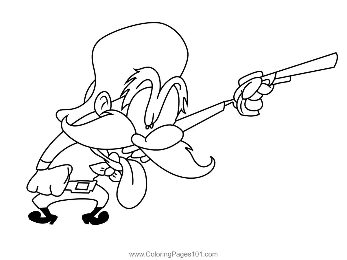 Yosemite Sam Coloring Pages 9