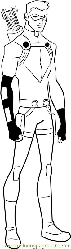 Young Justice Coloring Pages 9