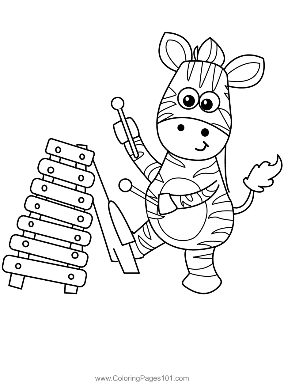 Zebra Coloring Pages 1