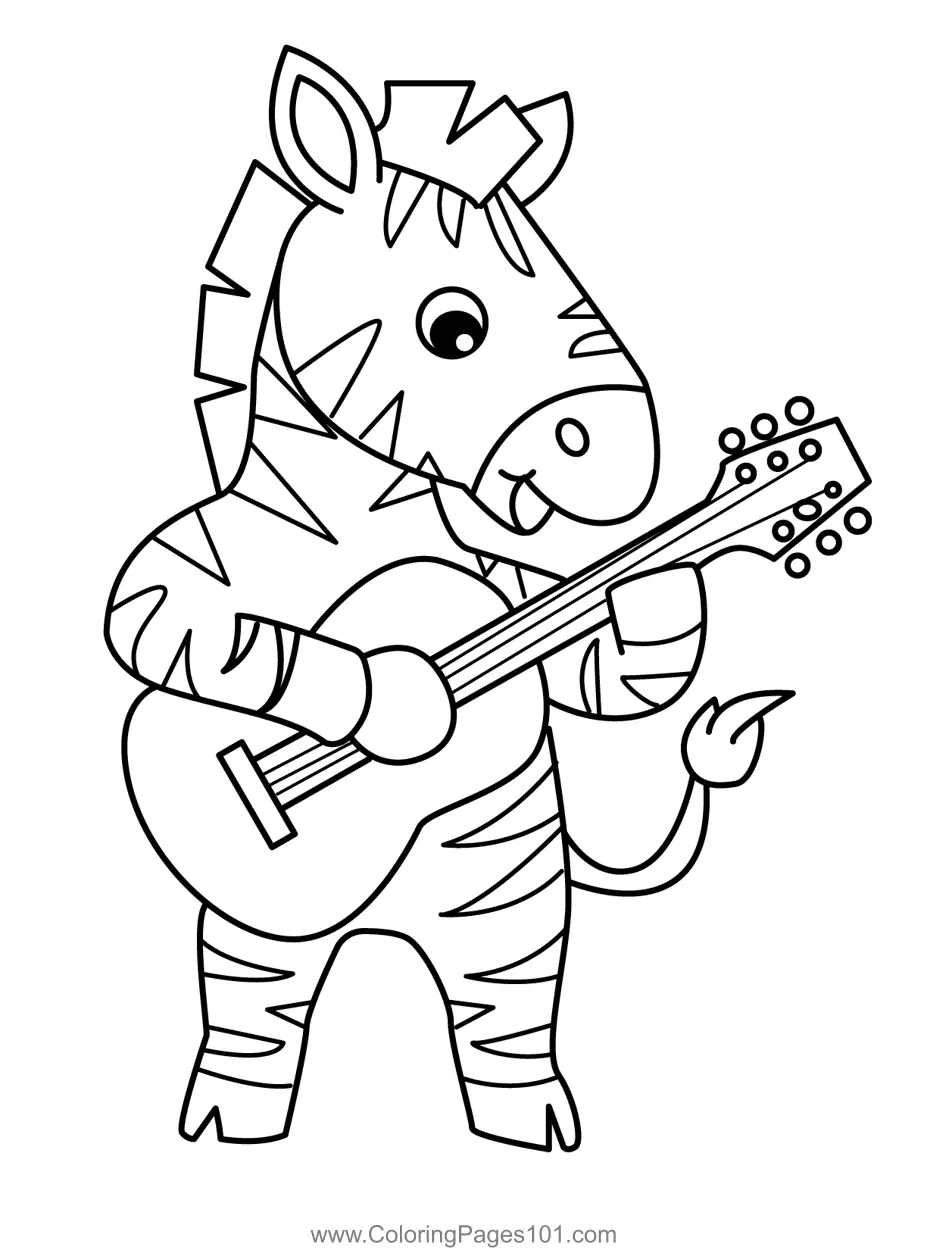 Zebra Coloring Pages 2