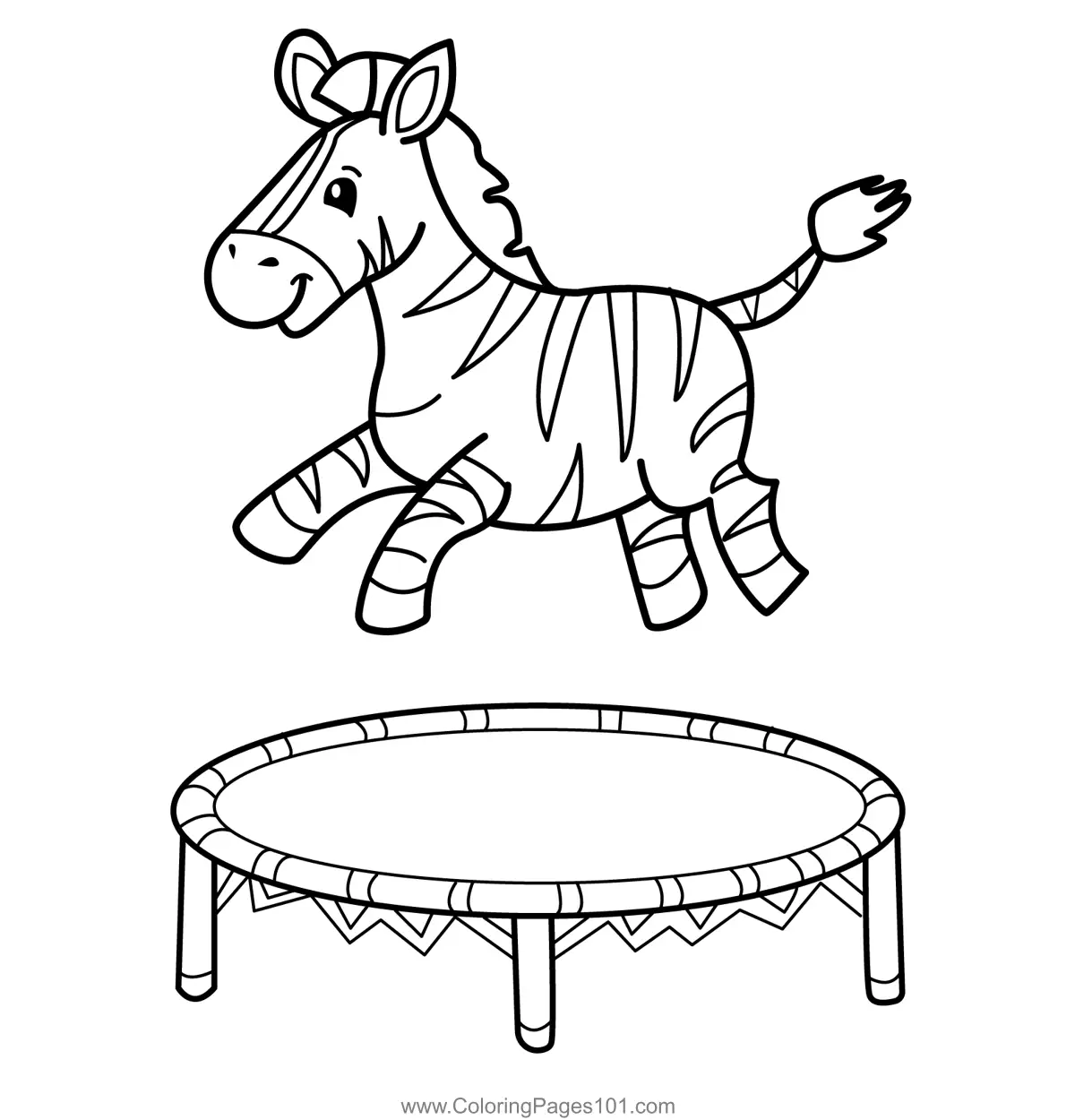 Zebra Coloring Pages 5