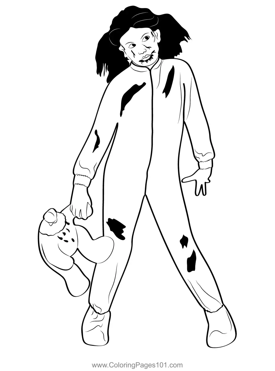 Zombies Coloring Pages 10