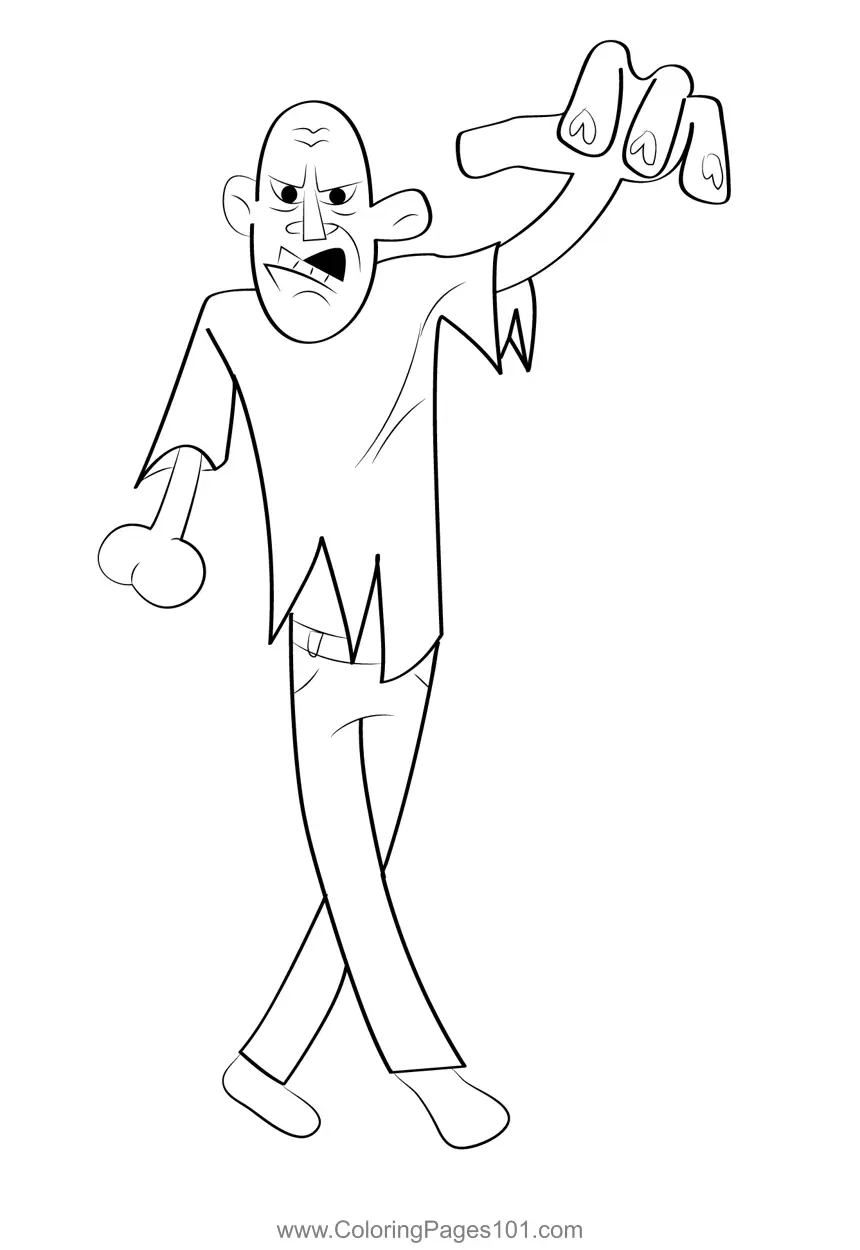 Zombies Coloring Pages 2