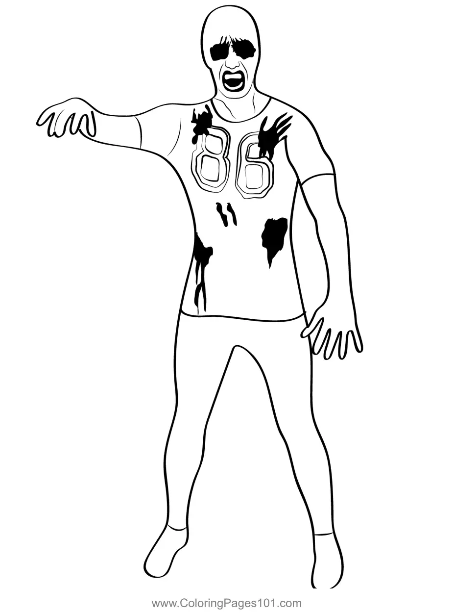 Zombies Coloring Pages 6