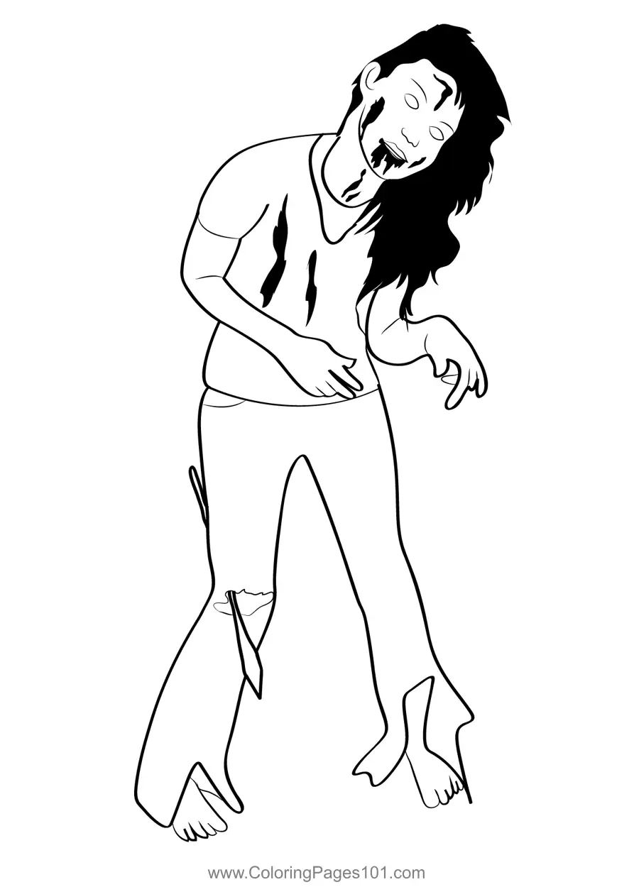 Zombies Coloring Pages 7