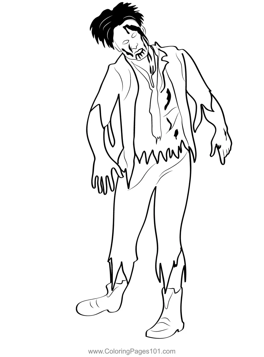 Zombies Coloring Pages 8