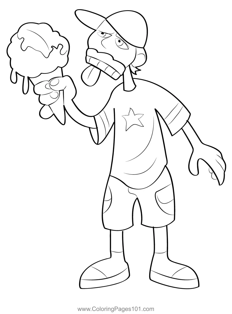 Zombies Coloring Pages 9