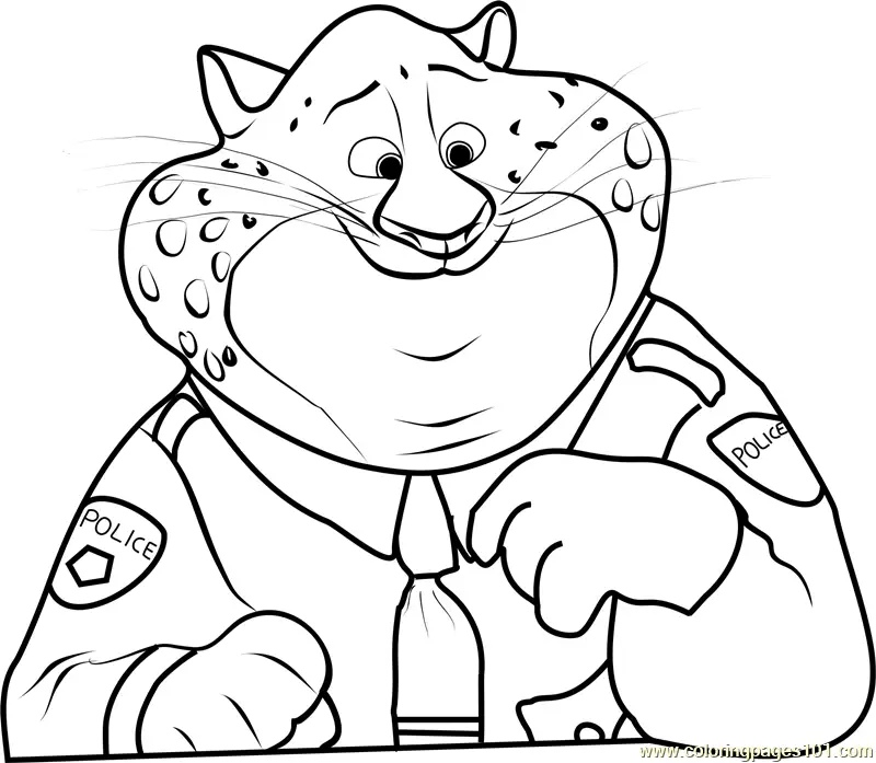 Zootopia Coloring Pages 1
